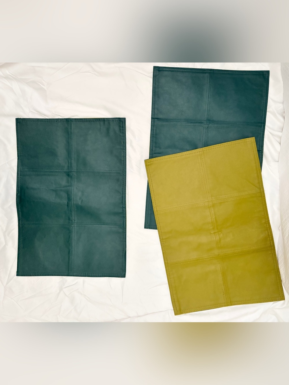 Reversible Teal and Olive - Classic Everyday place mats